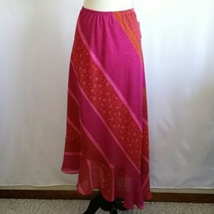 NWT Worthington Woman Dark Pink Asymmetrical Skirt